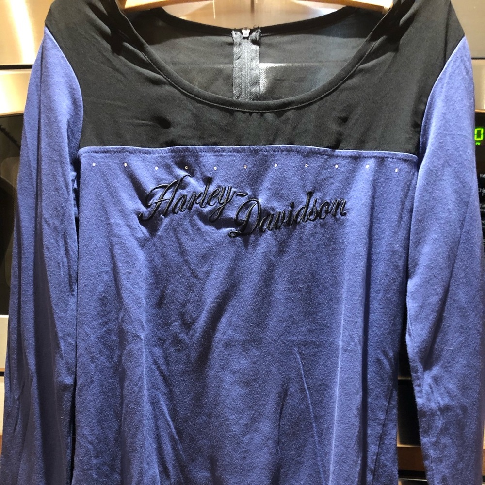 Harley Davidson women’s zipper long sleeve shirt